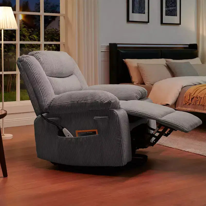 Fauteuil inclinable de massage pour personnes âgées, fauteuil inclinable à levage électrique avec fonction de chauffage et de vibration pour le salon