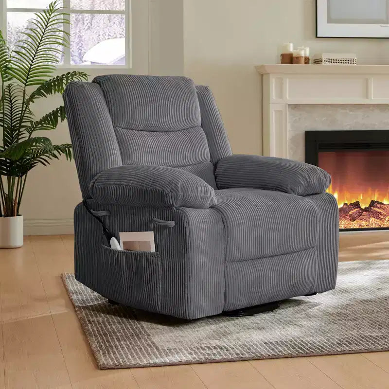 Fauteuil inclinable de massage pour personnes âgées, fauteuil inclinable à levage électrique avec fonction de chauffage et de vibration pour le salon