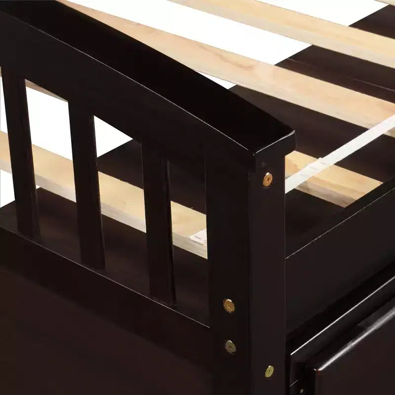 Lit plateforme double avec 6 tiroirs