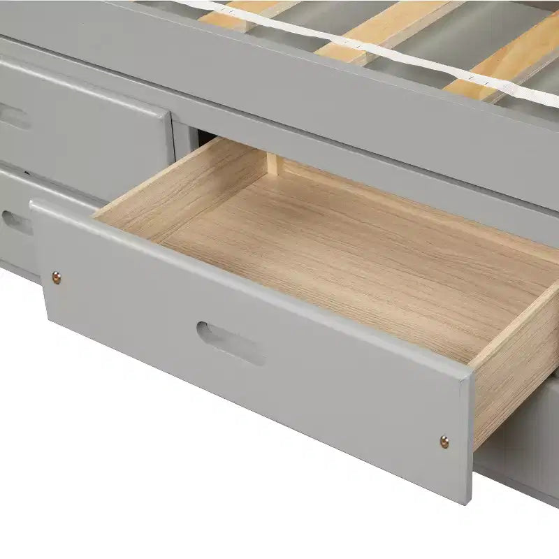 Lit plateforme double avec 6 tiroirs