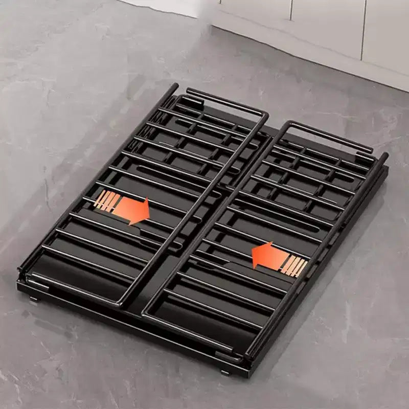 Organisateur de placard de cuisine coulissant, étagères de garde-manger coulissantes, tiroirs de rangement coulissants en métal, sans perçage, pour placards et salle de bain