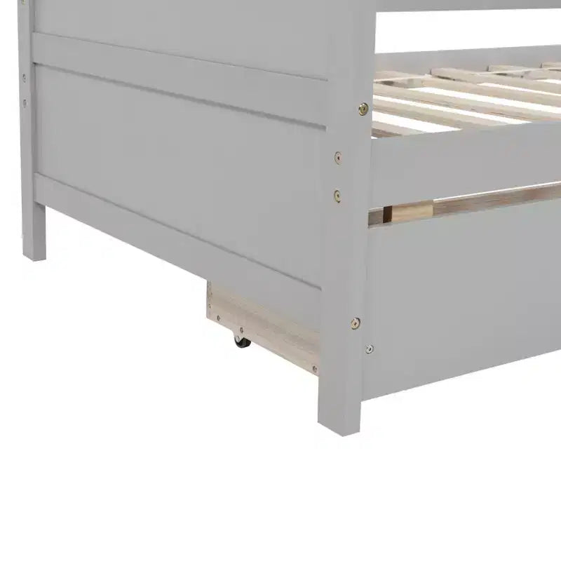 Lit superposé double avec barrière de sécurité, haute capacité de charge, en métal robuste