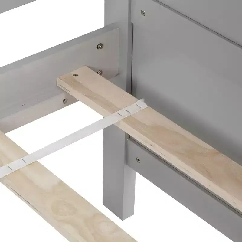 Lit superposé double avec barrière de sécurité, haute capacité de charge, en métal robuste