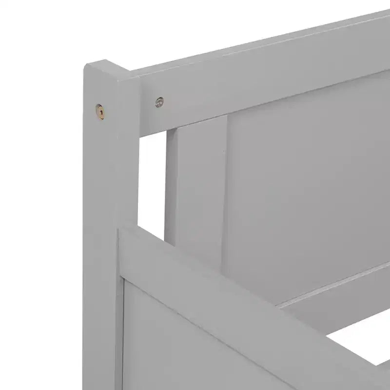 Lit superposé double avec barrière de sécurité, haute capacité de charge, en métal robuste