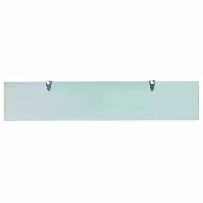 Étagère murale, verre de sécurité trempé transparent, 100x20 cm