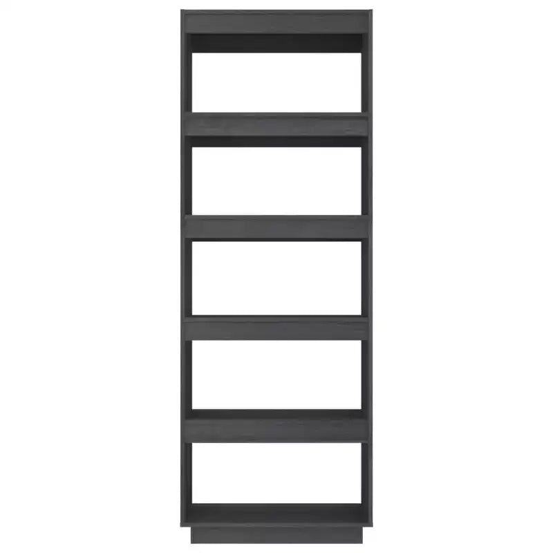 Bibliothèque, pin massif gris, moyenne