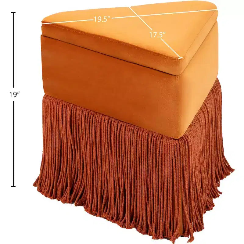 Pouf/Tabouret en velours