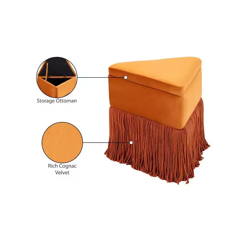 Pouf/Tabouret en velours