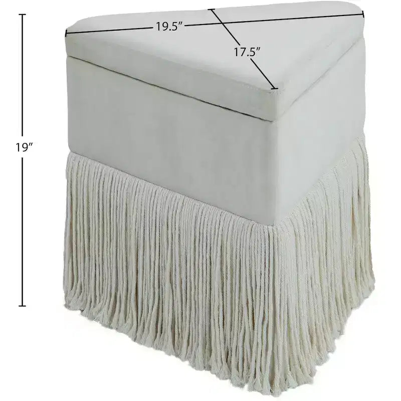 Pouf/Tabouret en velours