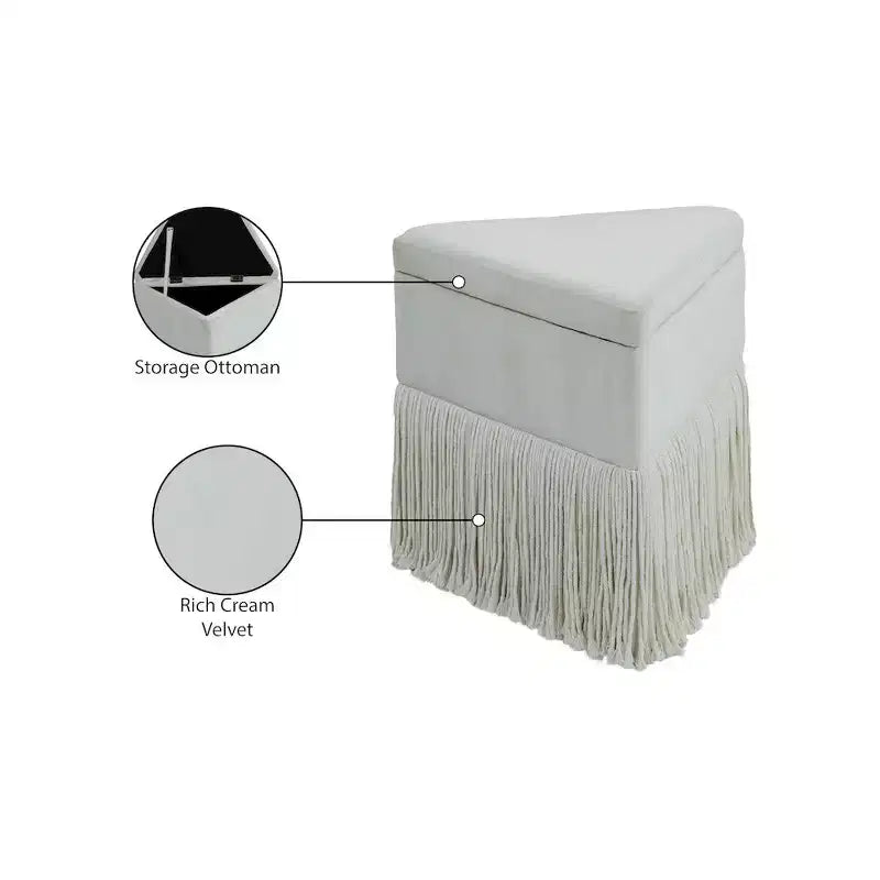 Pouf/Tabouret en velours