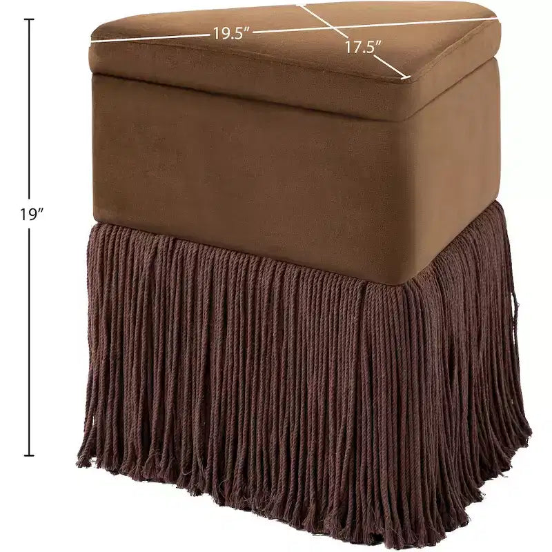 Pouf/Tabouret en velours