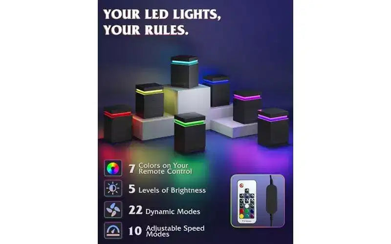 Table de chevet avec station de recharge et lumières LED, 3 tiroirs et plateau coulissant