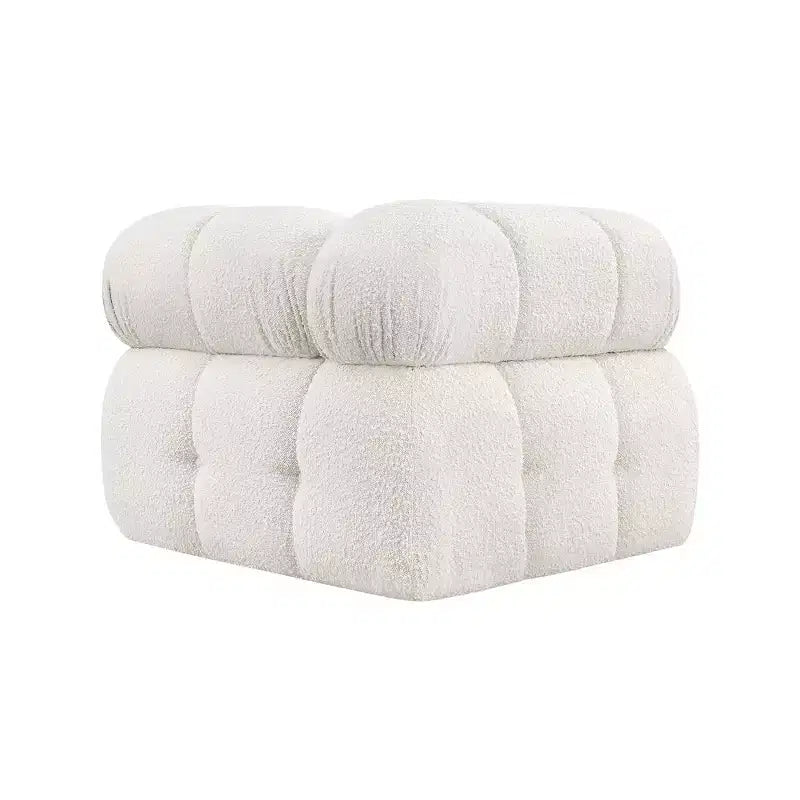 Fauteuil d'angle en tissu Boucle
