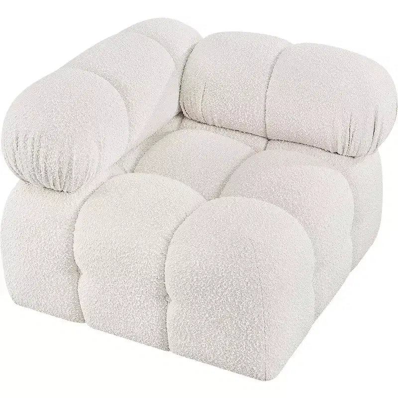 Fauteuil d'angle en tissu Boucle