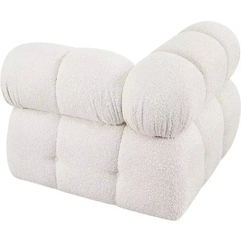Fauteuil d'angle en tissu Boucle