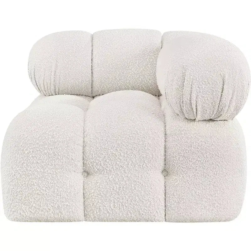 Fauteuil d'angle en tissu Boucle