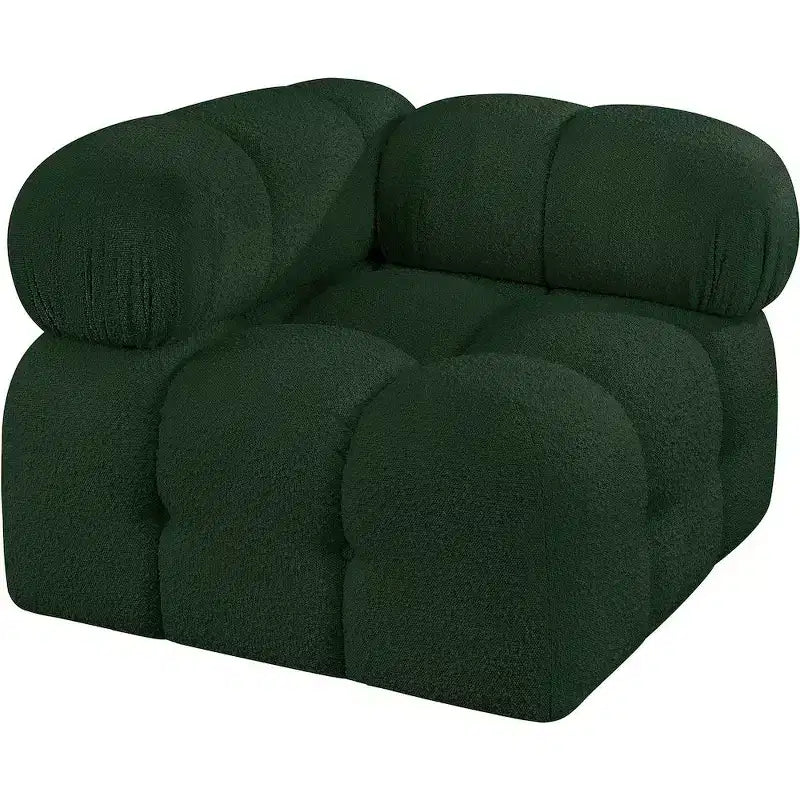 Fauteuil d'angle en tissu Boucle