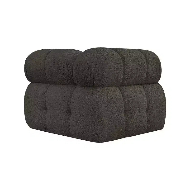 Fauteuil d'angle en tissu Boucle