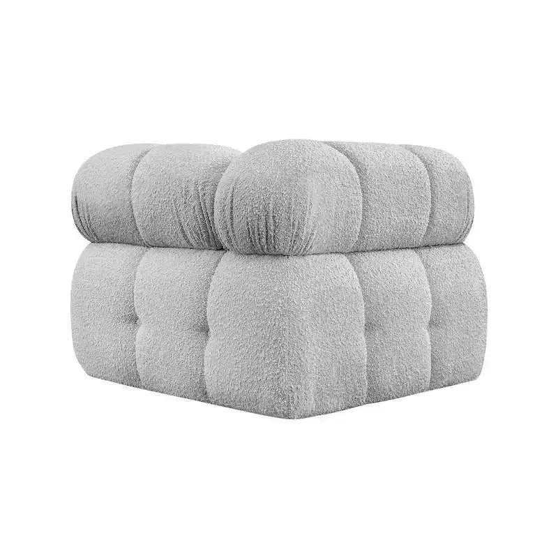 Fauteuil d'angle en tissu Boucle