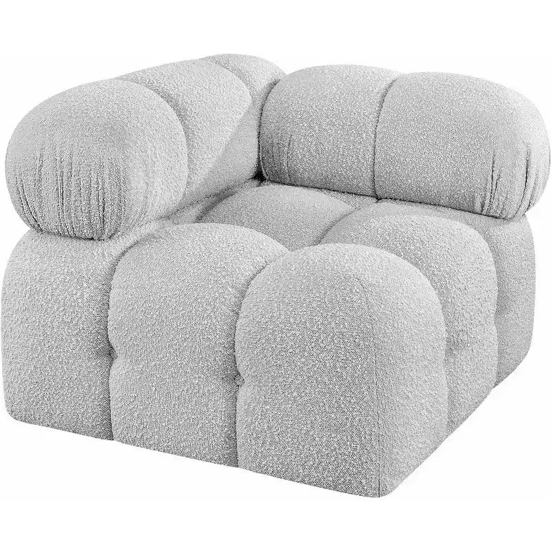 Fauteuil d'angle en tissu Boucle