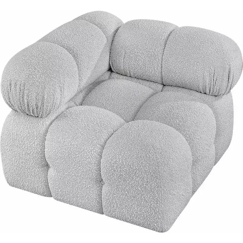 Fauteuil d'angle en tissu Boucle