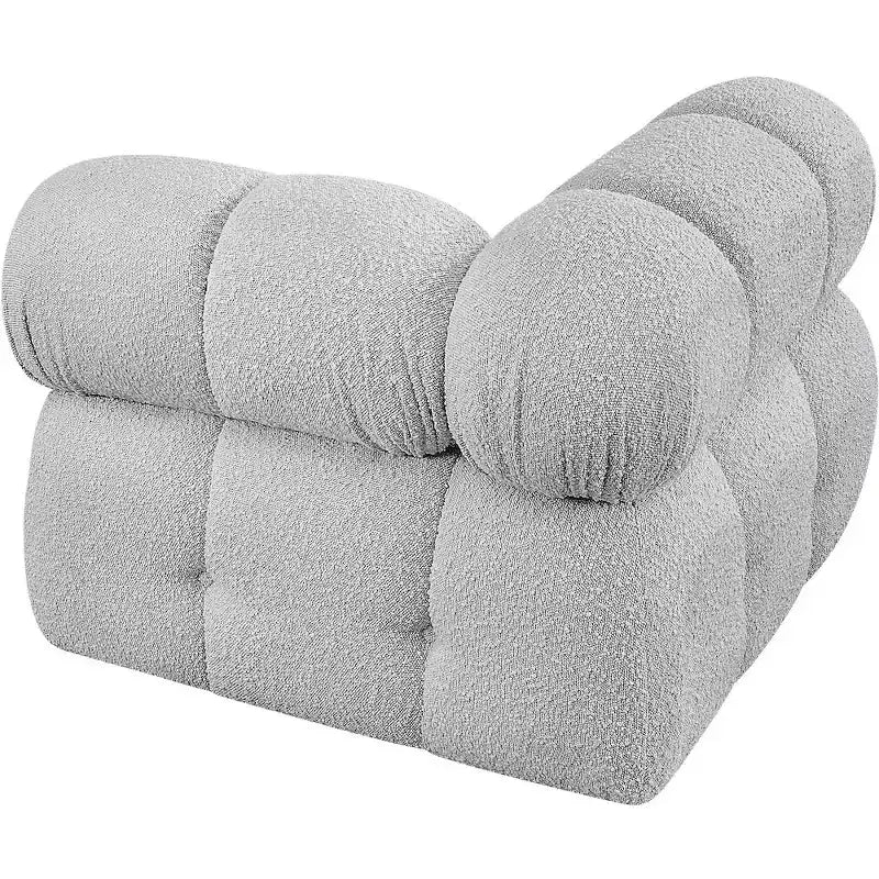 Fauteuil d'angle en tissu Boucle