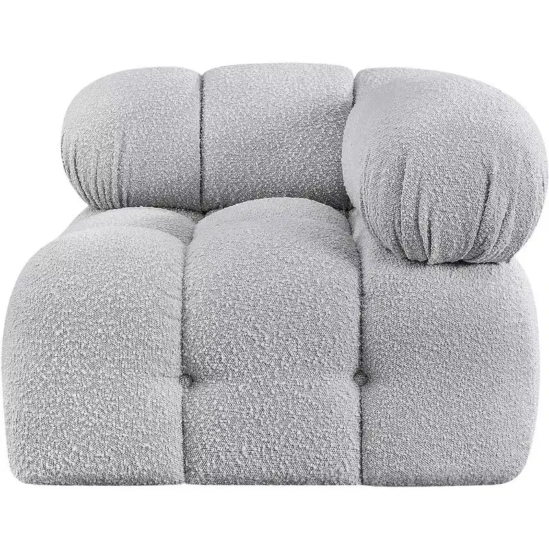 Fauteuil d'angle en tissu Boucle