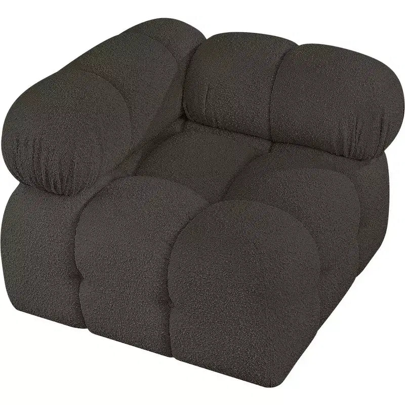 Fauteuil d'angle en tissu Boucle