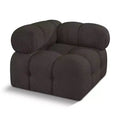 Fauteuil d'angle en tissu Boucle