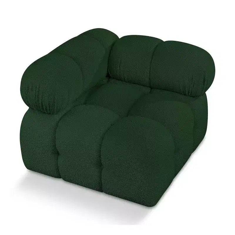 Fauteuil d'angle en tissu Boucle