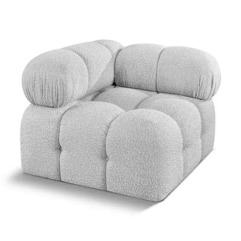 Fauteuil d'angle en tissu Boucle