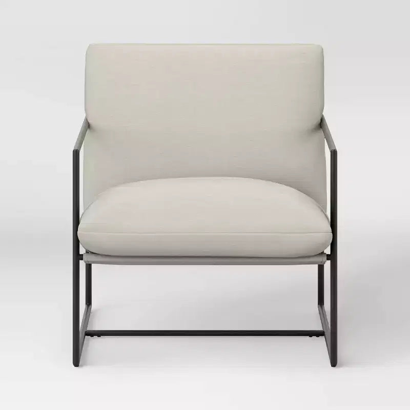 Fauteuil en toile à structure métallique