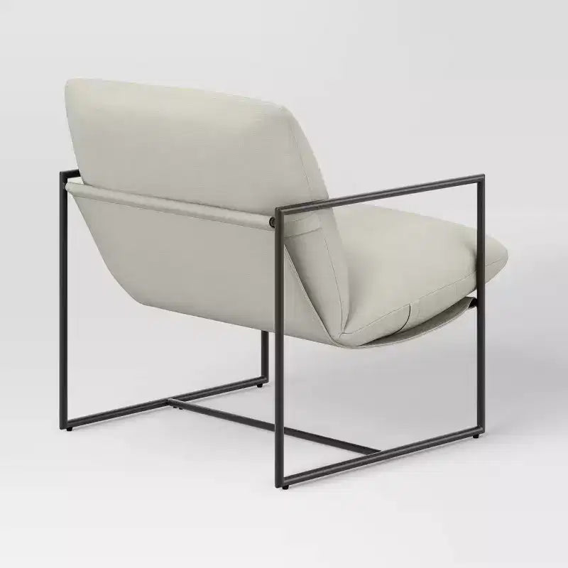 Fauteuil en toile à structure métallique