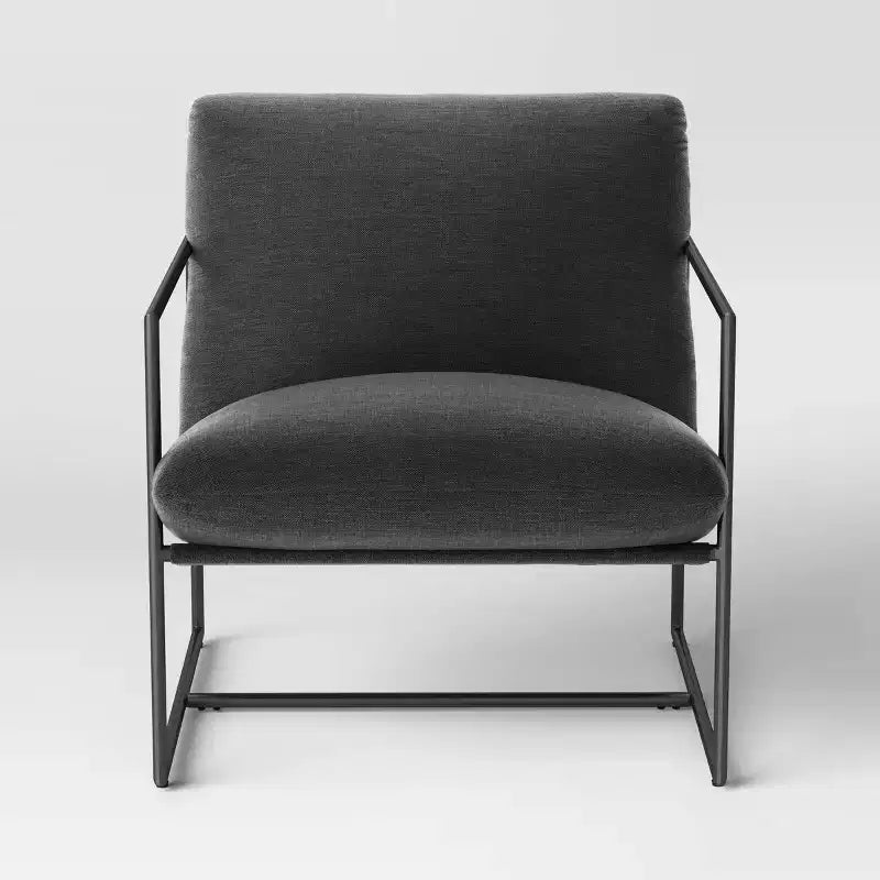 Fauteuil en toile à structure métallique