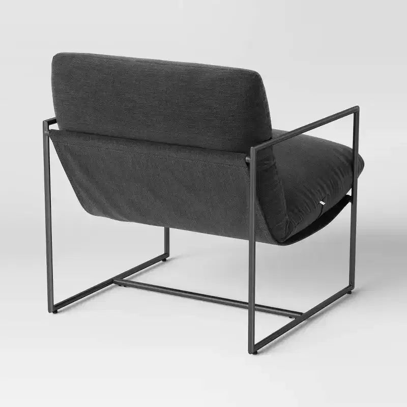 Fauteuil en toile à structure métallique