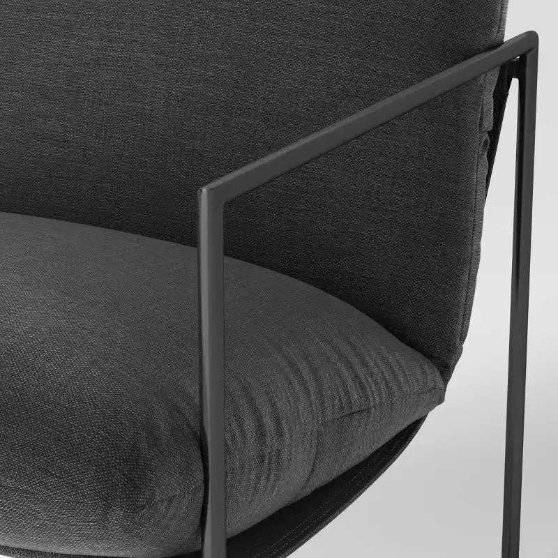 Fauteuil en toile à structure métallique